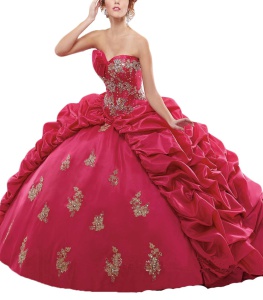 Rhinestones Ball Gowns Red Lace Sweetheart 2017 Quinceanera Dresses Z3027