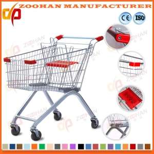 Supermarket Shopping Trolley Europe Style Mall Cart Store Trolley (Zht107)